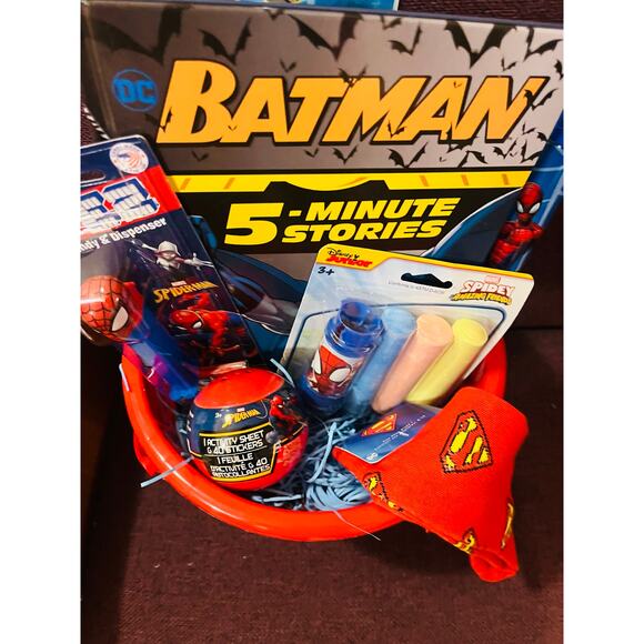 Spiderman adorable bundle preschool throw 40 50 Spider-Man Easter bucket - Picture 2 of 6